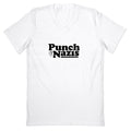 Punch Nazis Black Text V-Neck Unisex