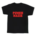 Punch Nazis Red Text Kids Tee Unisex