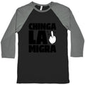 Chinga La Migra Finger Baseball Tee Unisex