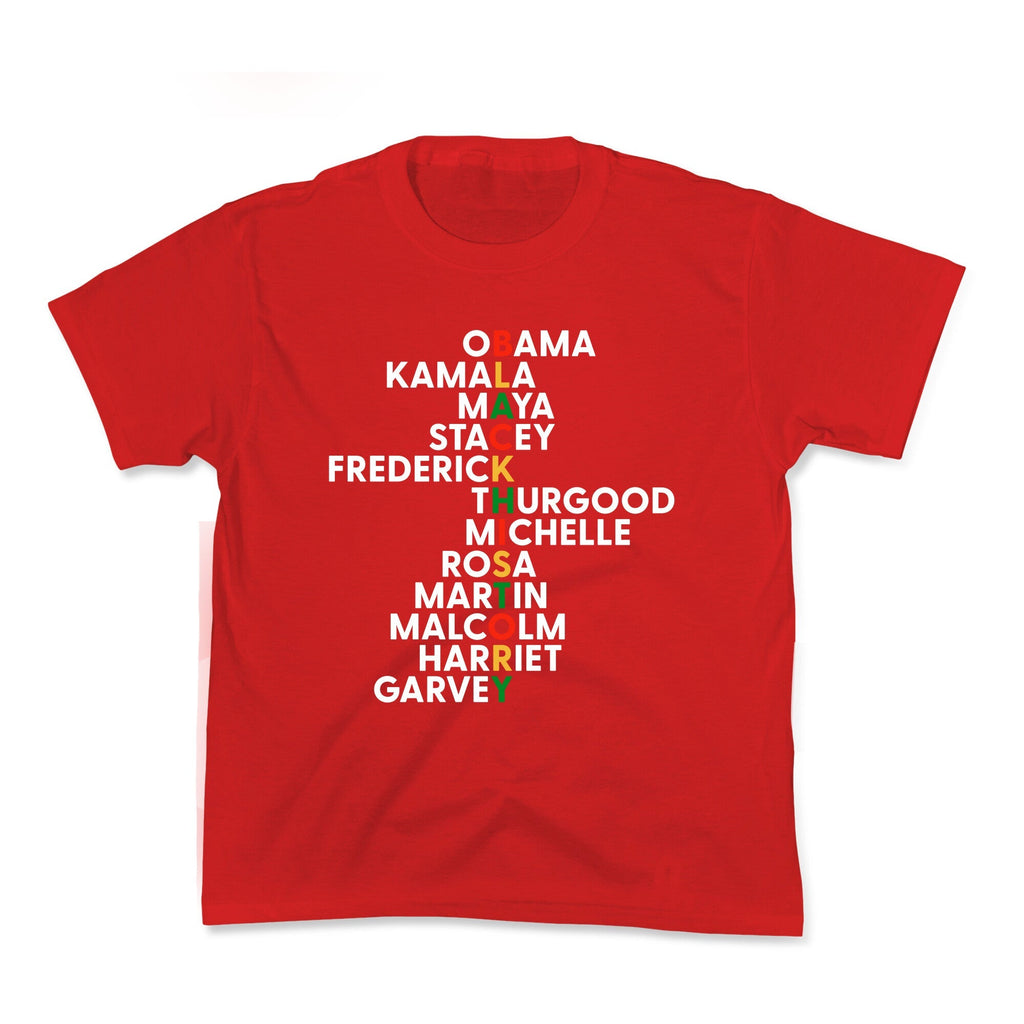 Black History Month Leaders Kids Tee Unisex