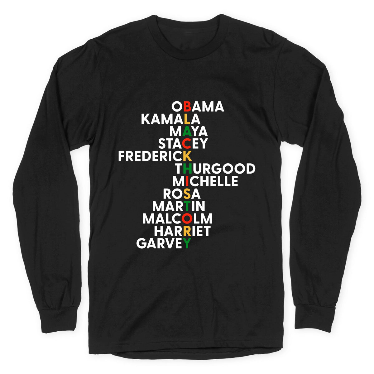 Black History Month Leaders Longsleeve Tee Unisex