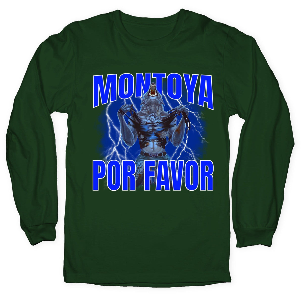 Montoya Por Favor Wolf Meme Longsleeve Tee Unisex
