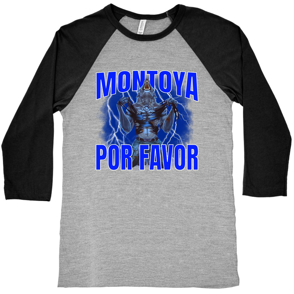 Montoya Por Favor Wolf Meme Baseball Tee Unisex