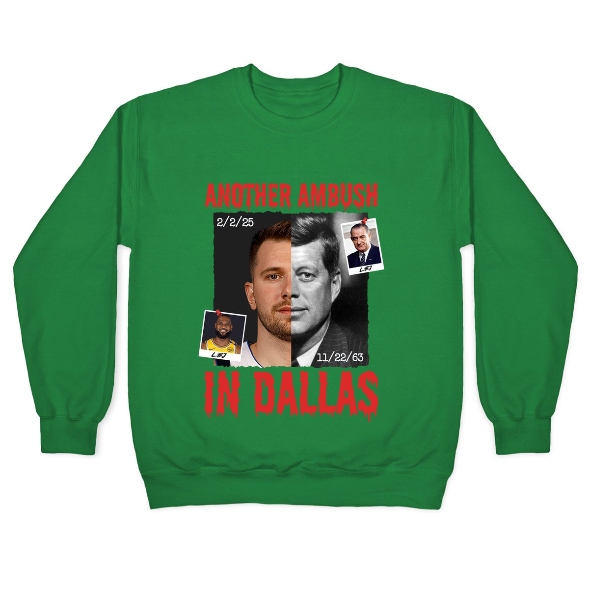 Another Ambush in Dallas Luka Lakers Crewneck Unisex