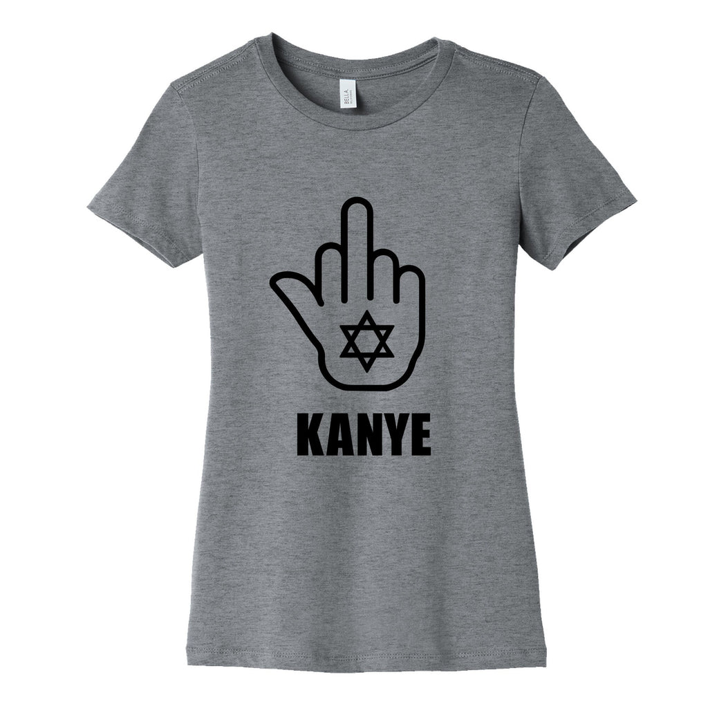 Middle Finger F Kanye Womens Cotton Tee Unisex