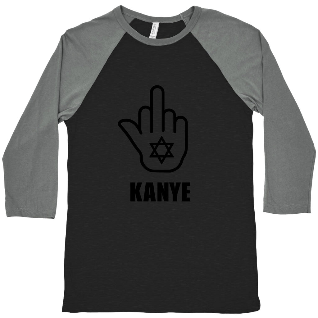 Middle Finger F Kanye Baseball Tee Unisex
