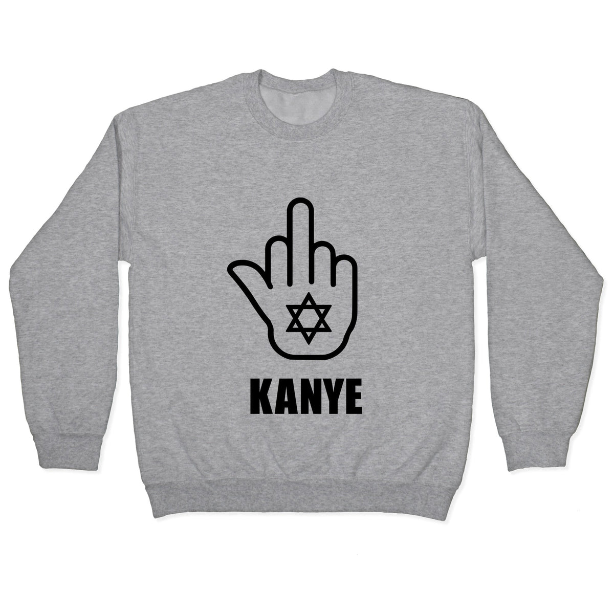 Middle Finger F Kanye Crewneck Unisex