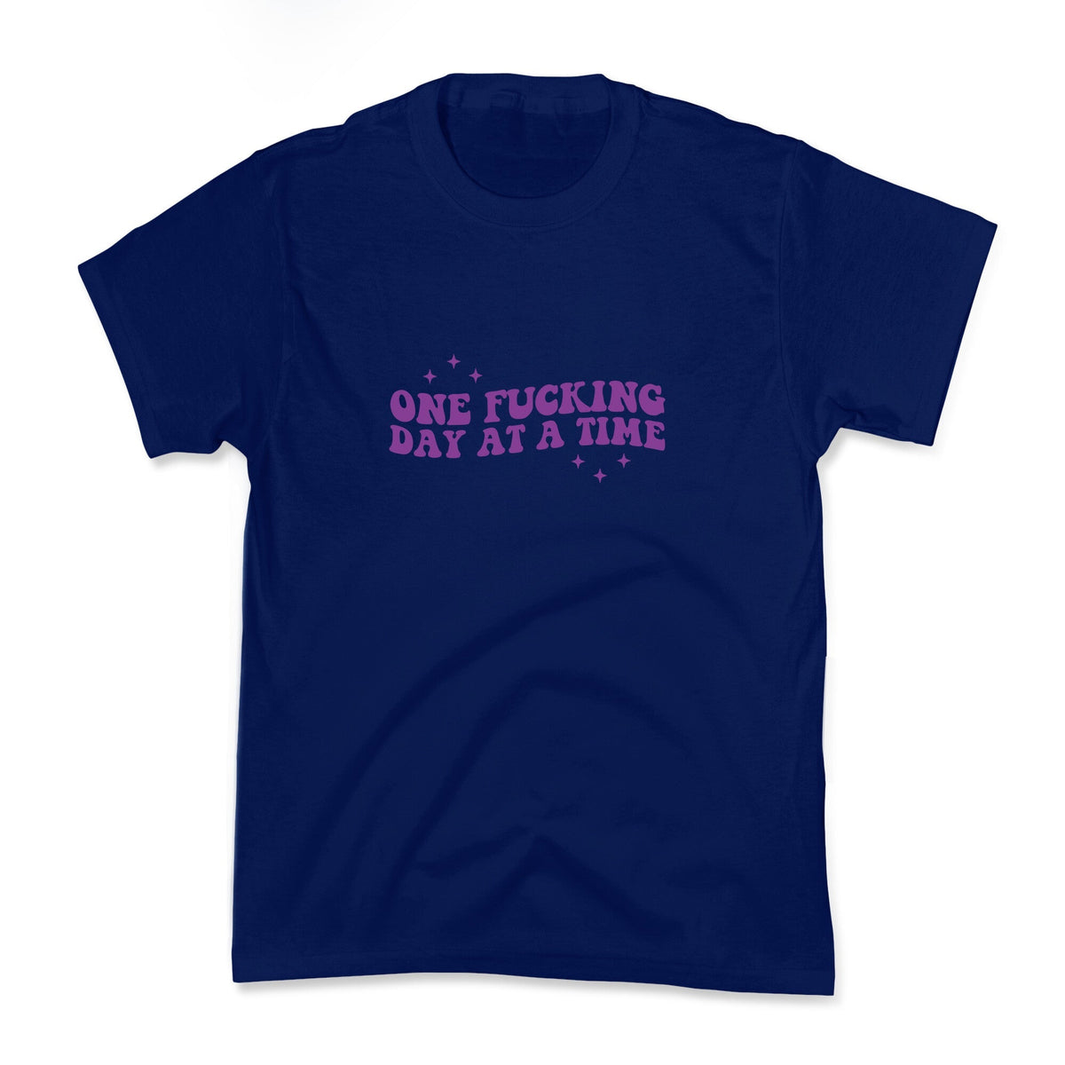One Fucking Day At A Time Kids Tee Unisex