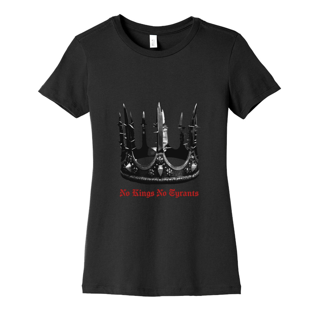 No Kings No Tyrants Crown Womens Cotton Tee Unisex