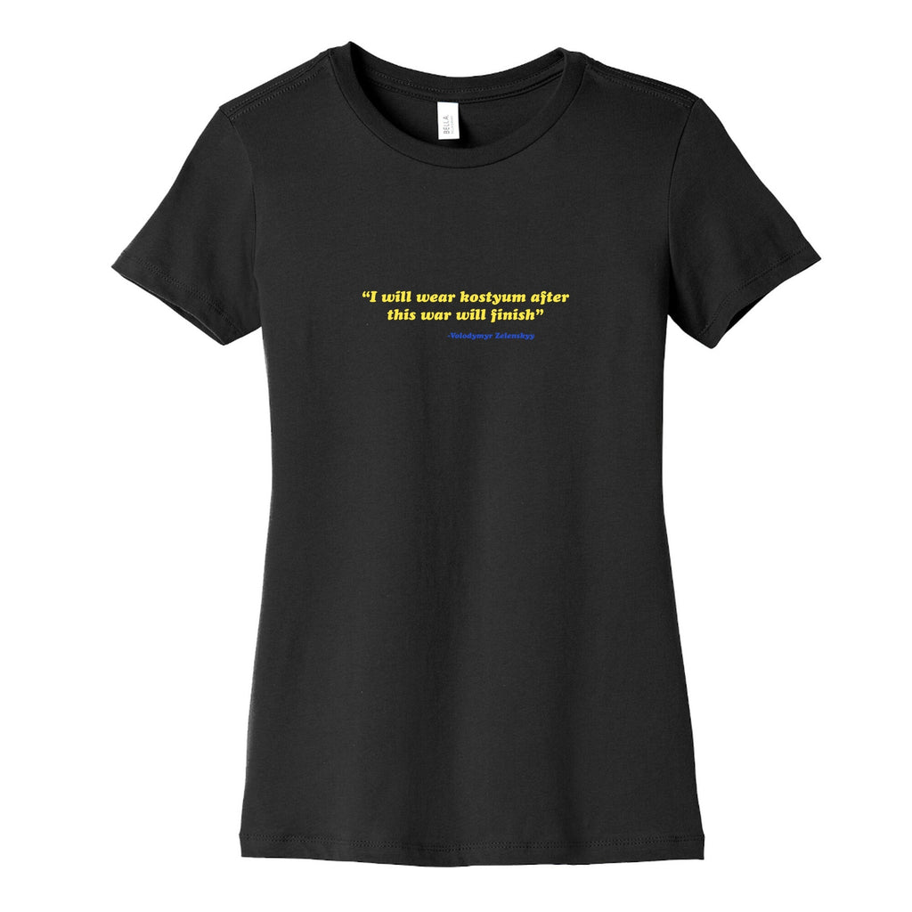 Zelensky Costume Quote Womens Cotton Tee Unisex