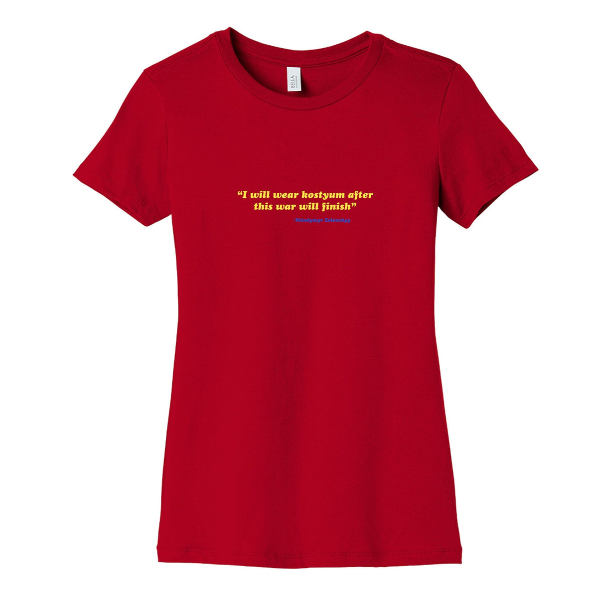 Zelensky Costume Quote Womens Cotton Tee Unisex