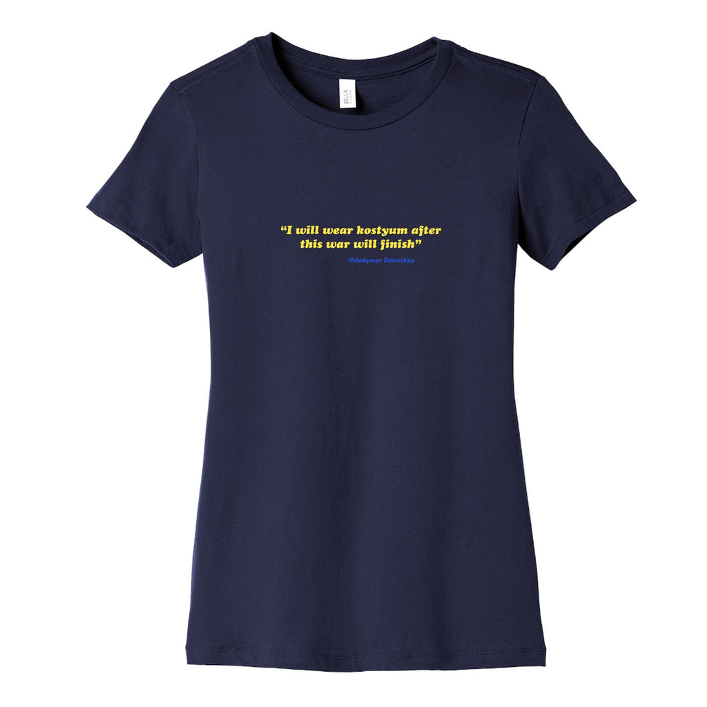 Zelensky Costume Quote Womens Cotton Tee Unisex