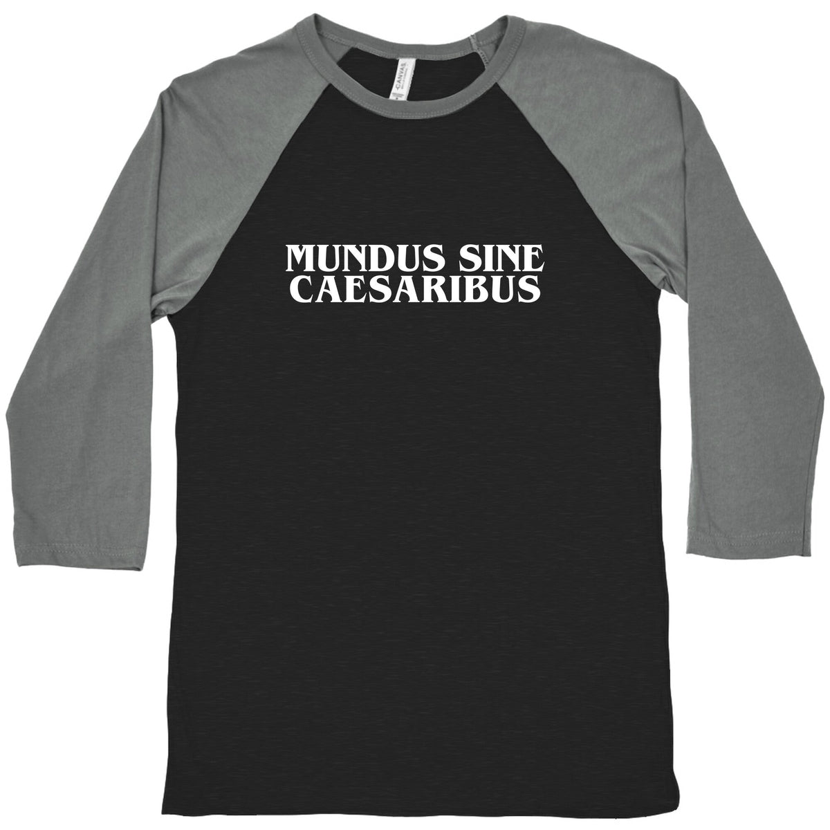 Mundus Sine Caesaribus Baseball Tee Unisex