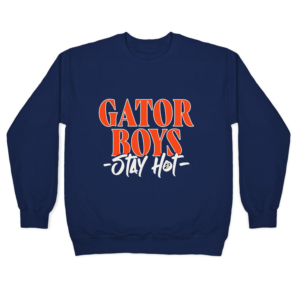 Gator Boys Stay Hot Florida Basketball Crewneck Unisex