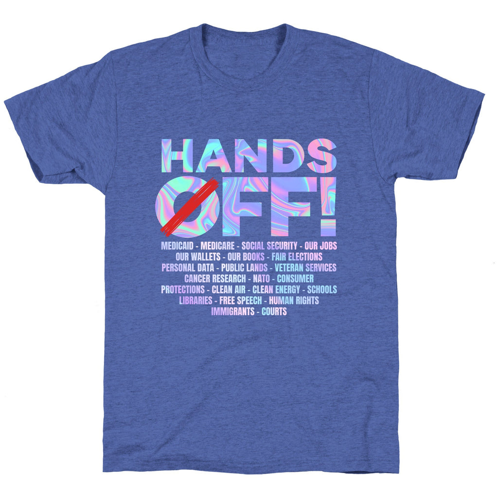 Hands Off Protest Unisex Triblend Tee Unisex