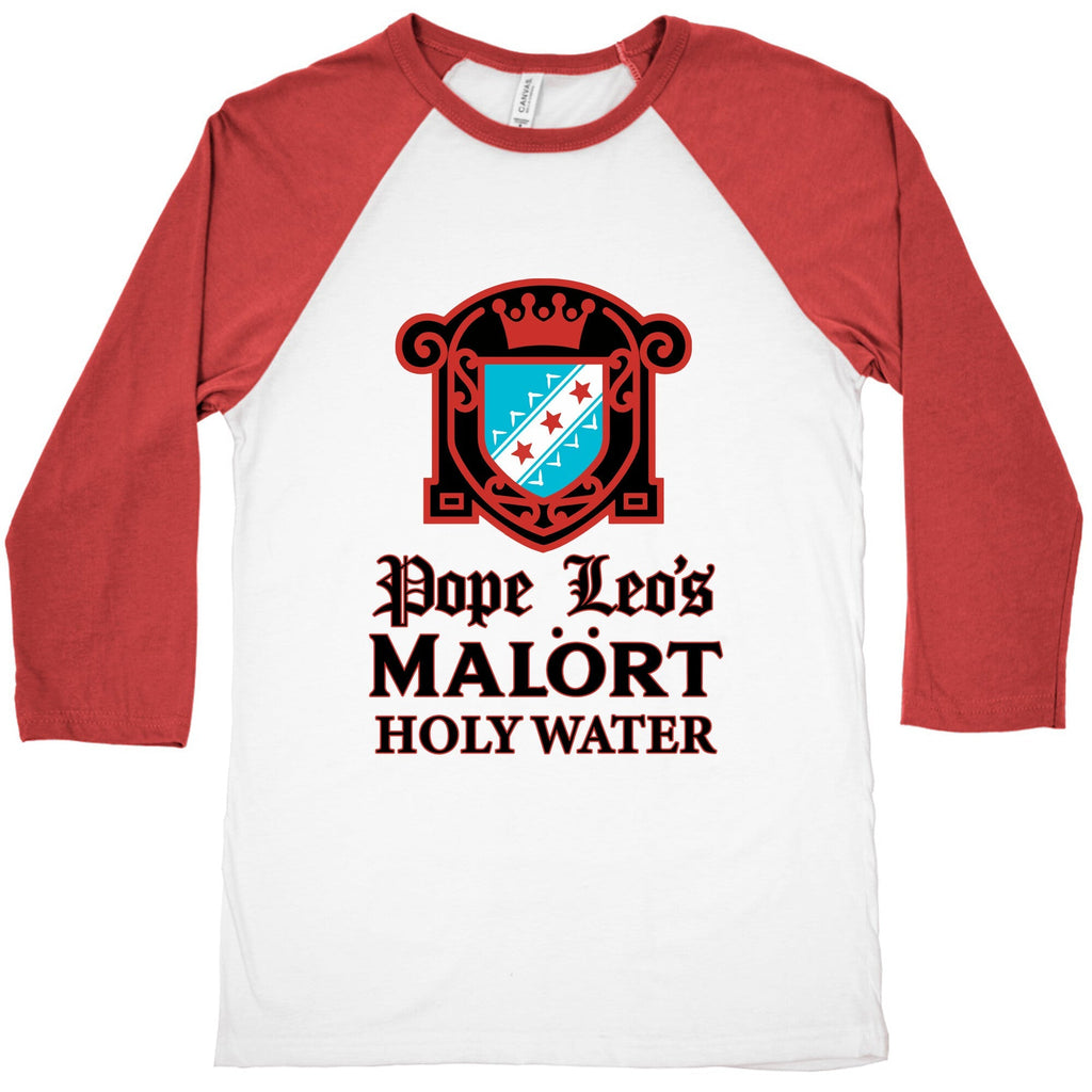 Pope Leo Holy Water Baseball Tee Unisex