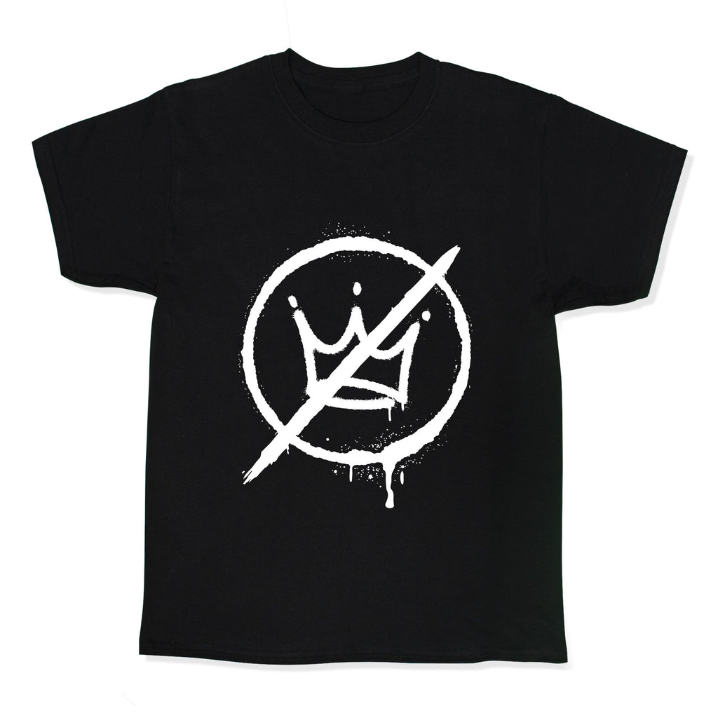 No Kings Crown Anti Trump Kids Tee Unisex