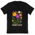 Immigrants Make America Great Floral V-Neck Unisex