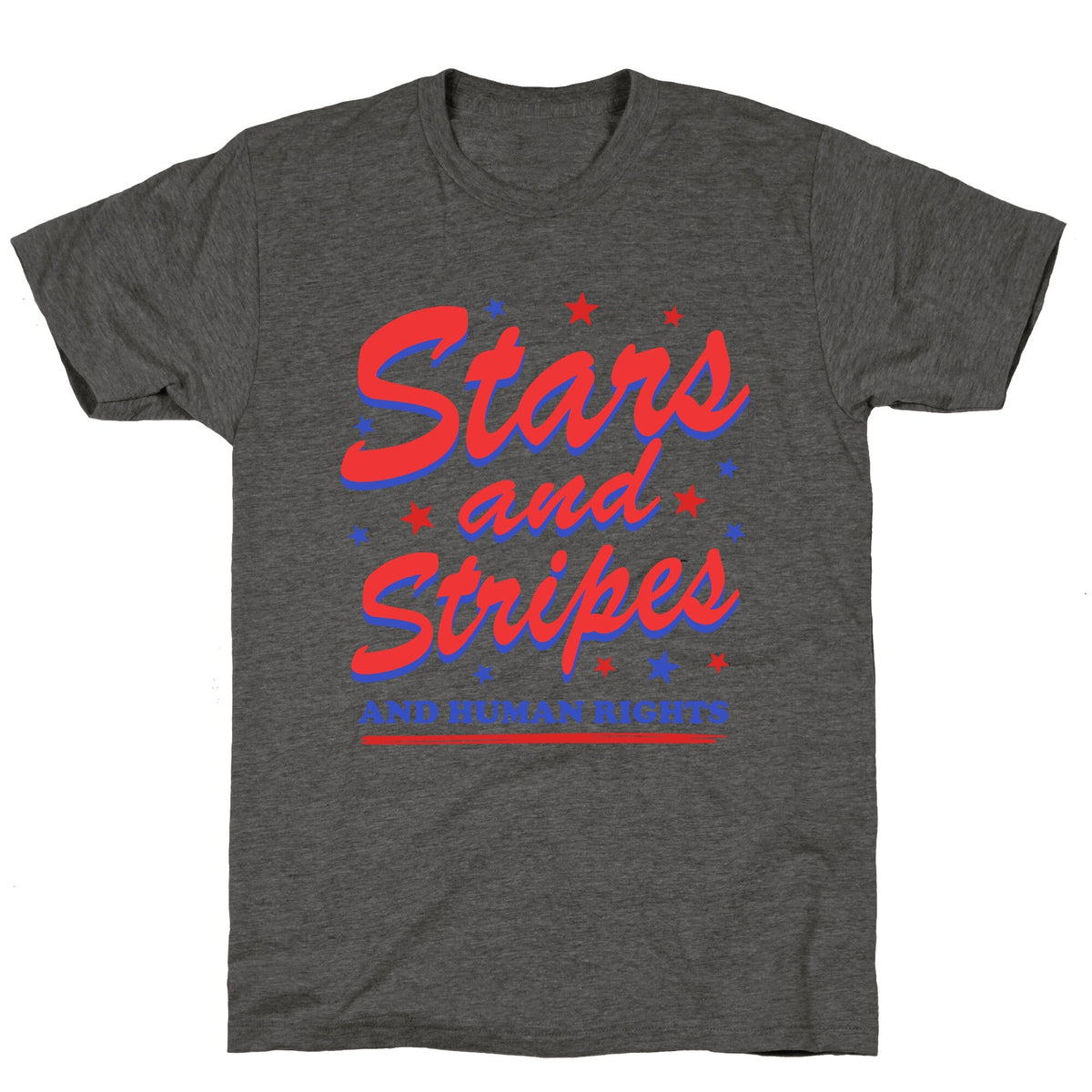Starts Stripes Human Rights Unisex Triblend Tee Unisex