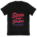 Starts Stripes Human Rights V-Neck Unisex