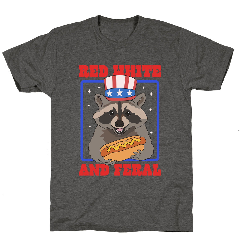 Red White And Feral Unisex Triblend Tee Unisex