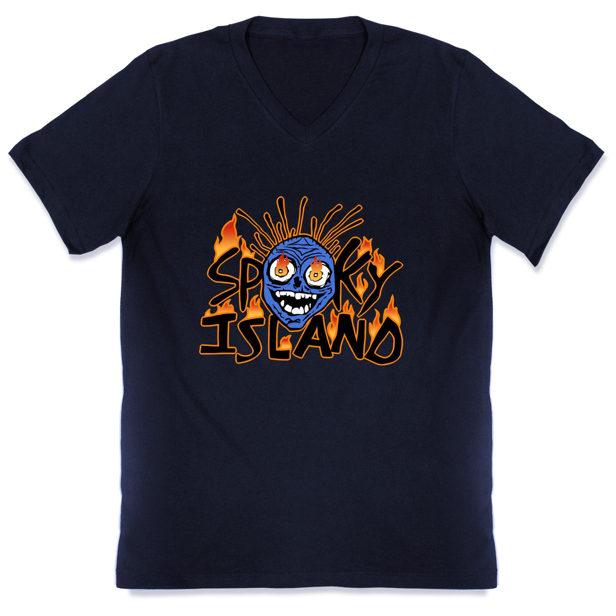 Spooky Island V-Neck Unisex