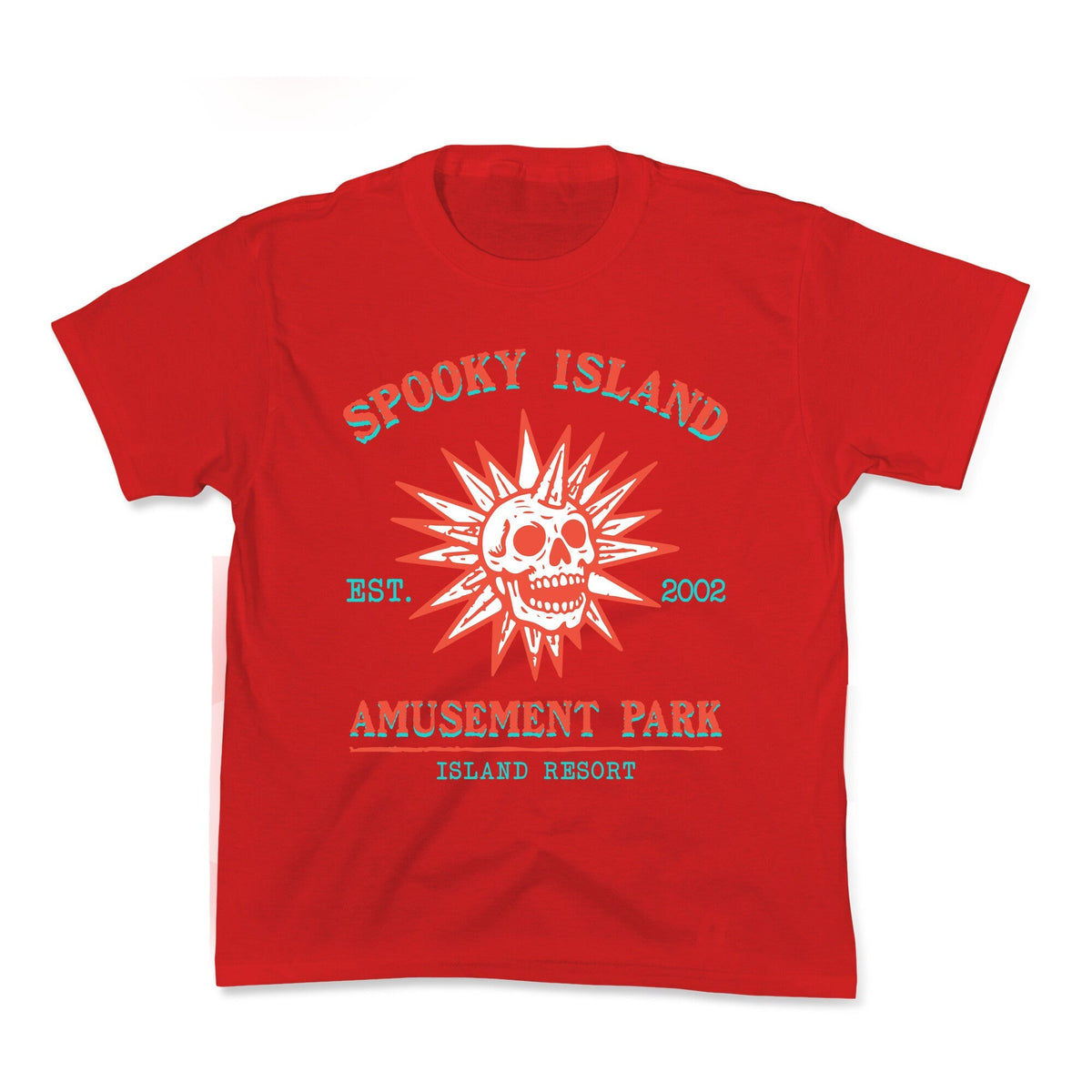 Spooky Island Retro Kids Tee Unisex