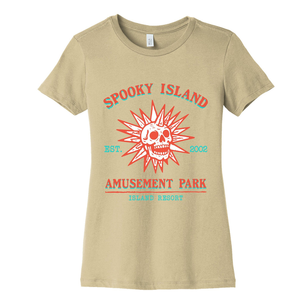 Spooky Island Retro Womens Cotton Tee Unisex