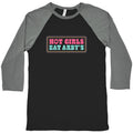 Hot Girls Eat Arbys Colorful Baseball Tee Unisex