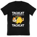 Tacocat Spelled Backwards V-Neck Unisex