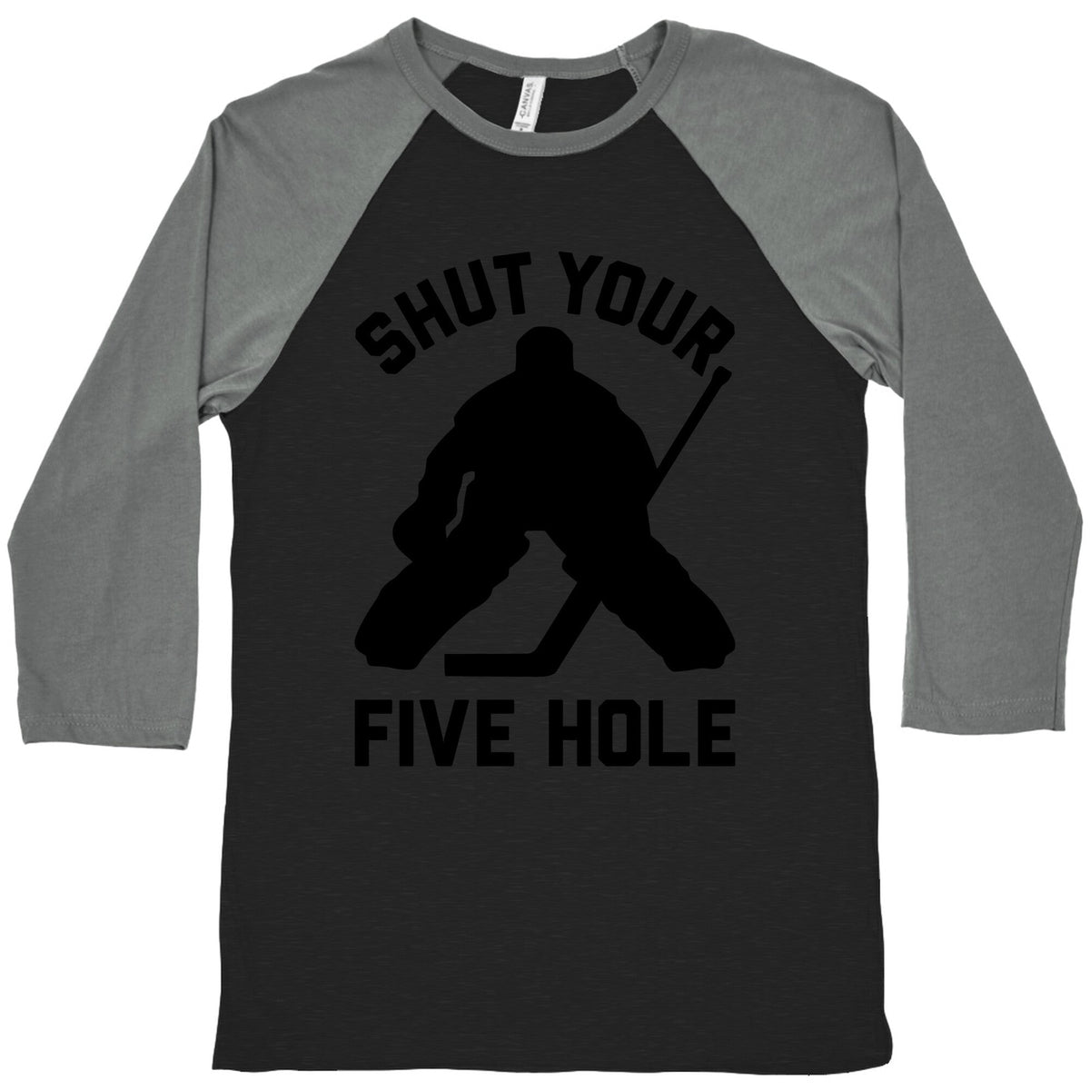 Shut Your Five Hole Baseball Tee Unisex