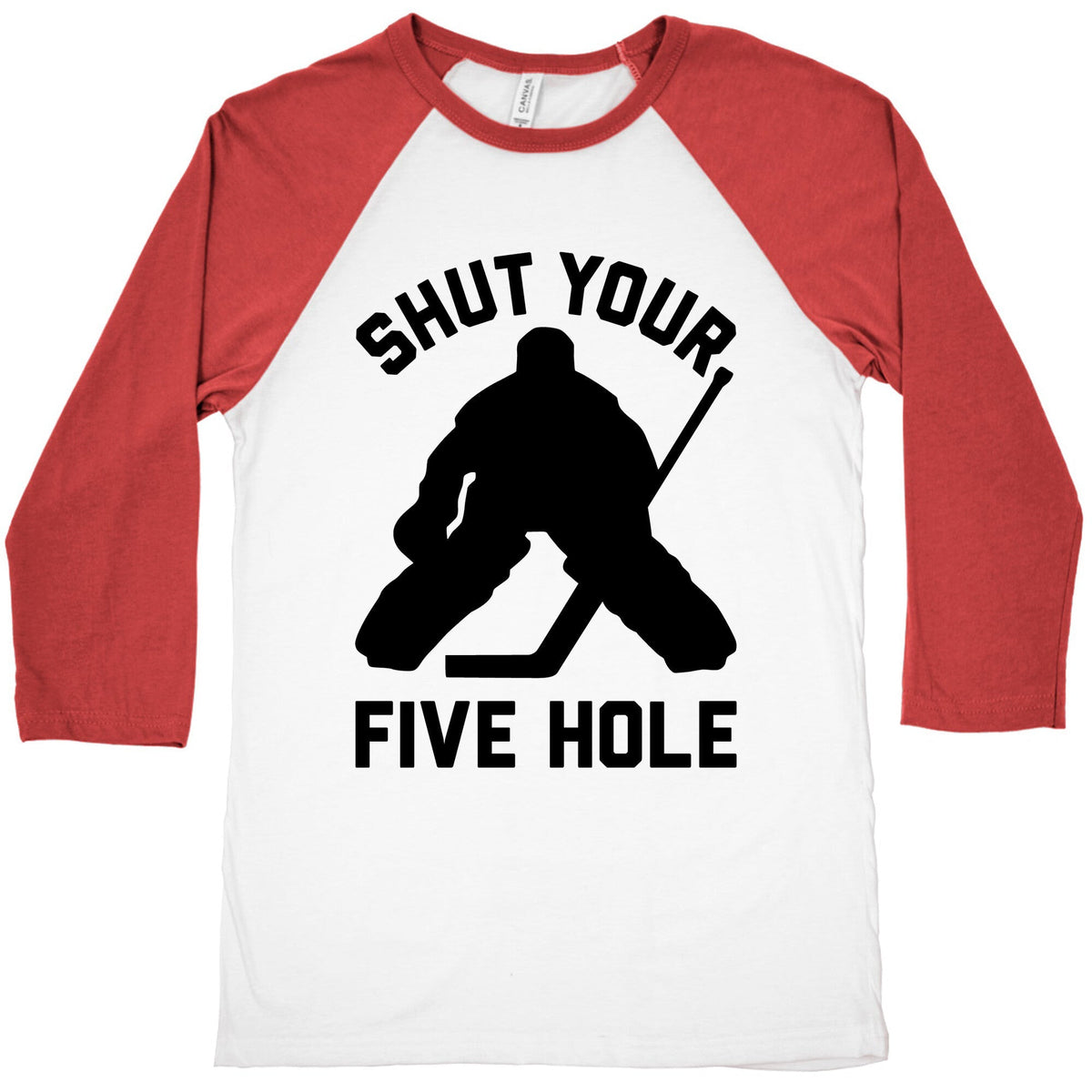 Shut Your Five Hole Baseball Tee Unisex