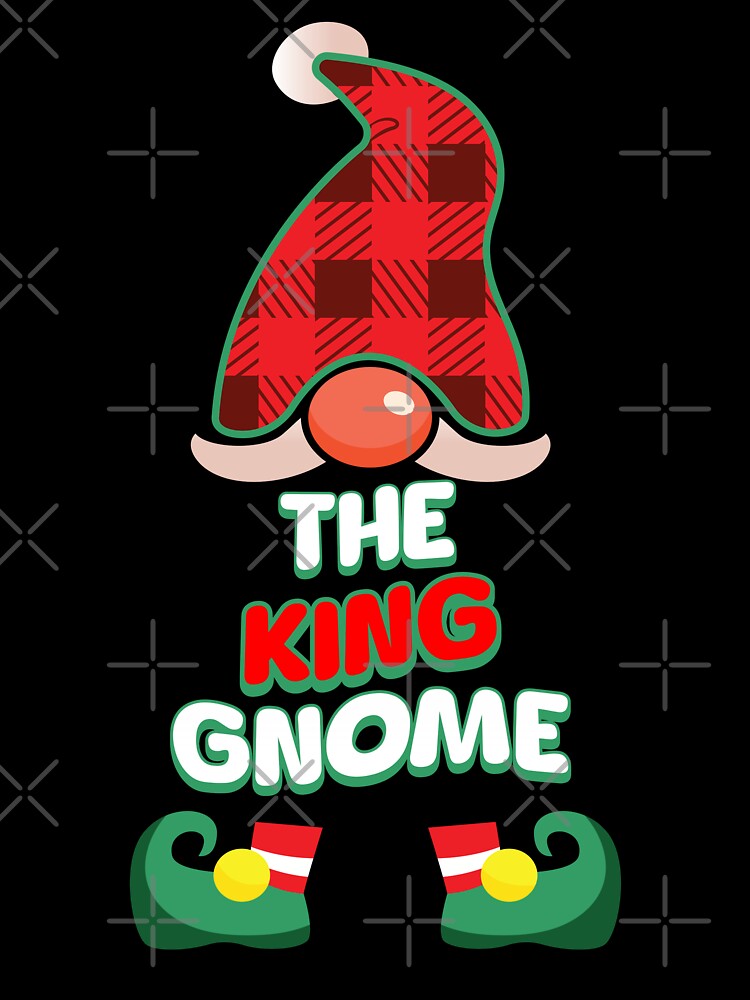 The King Gnome: Buffalo Plaid family Matching Christmas Gift by NexaArts