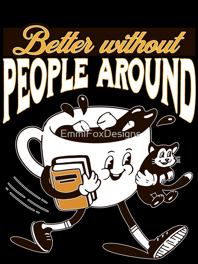 Book Lover Gift Coffee Addict Gift Idea Cat Mom by EmmiFoxDesigns