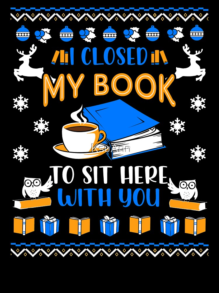 Bookish Christmas Sweater. Book Lover Christmas Gift. by KsuAnn