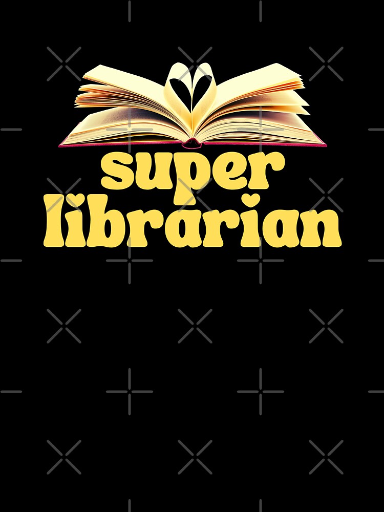 Super Librarian Funny Cute Bookworm Dewey Decimal System Super Hero by CBCreations73