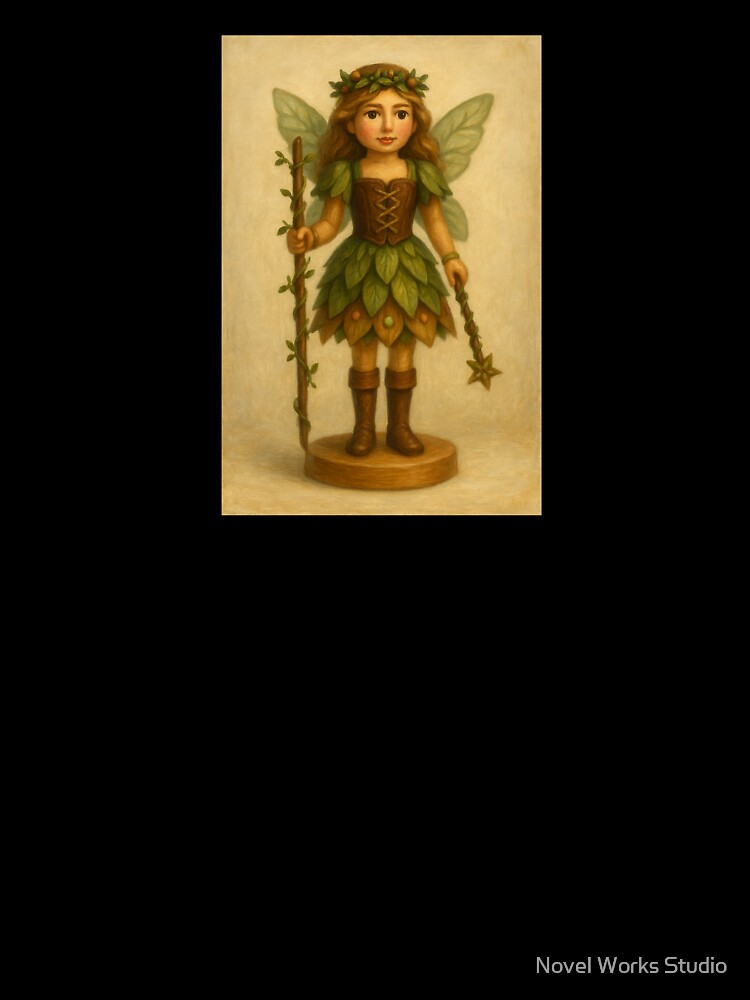 Forest Fairy Nutcracker — Woodland Green Christmas Design by Novel Works Studio