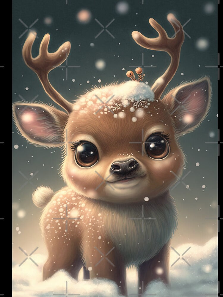 Reindeer in Snow by Juliascutecornr