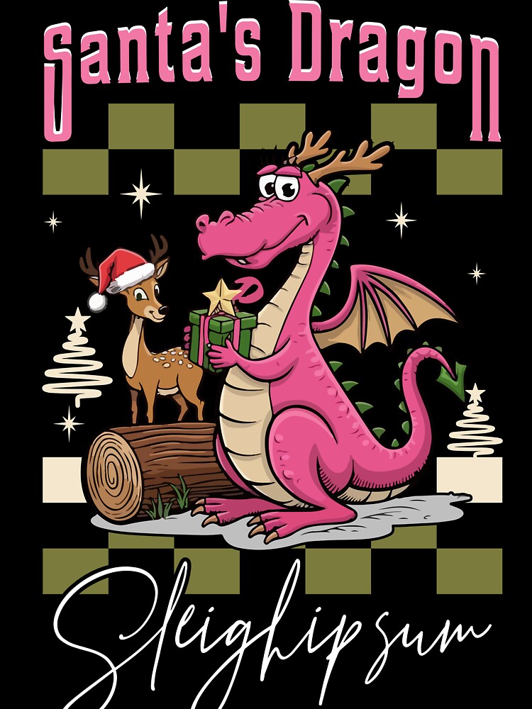 Dragon Christmas Pullover Sweatshirt by Grxcreation