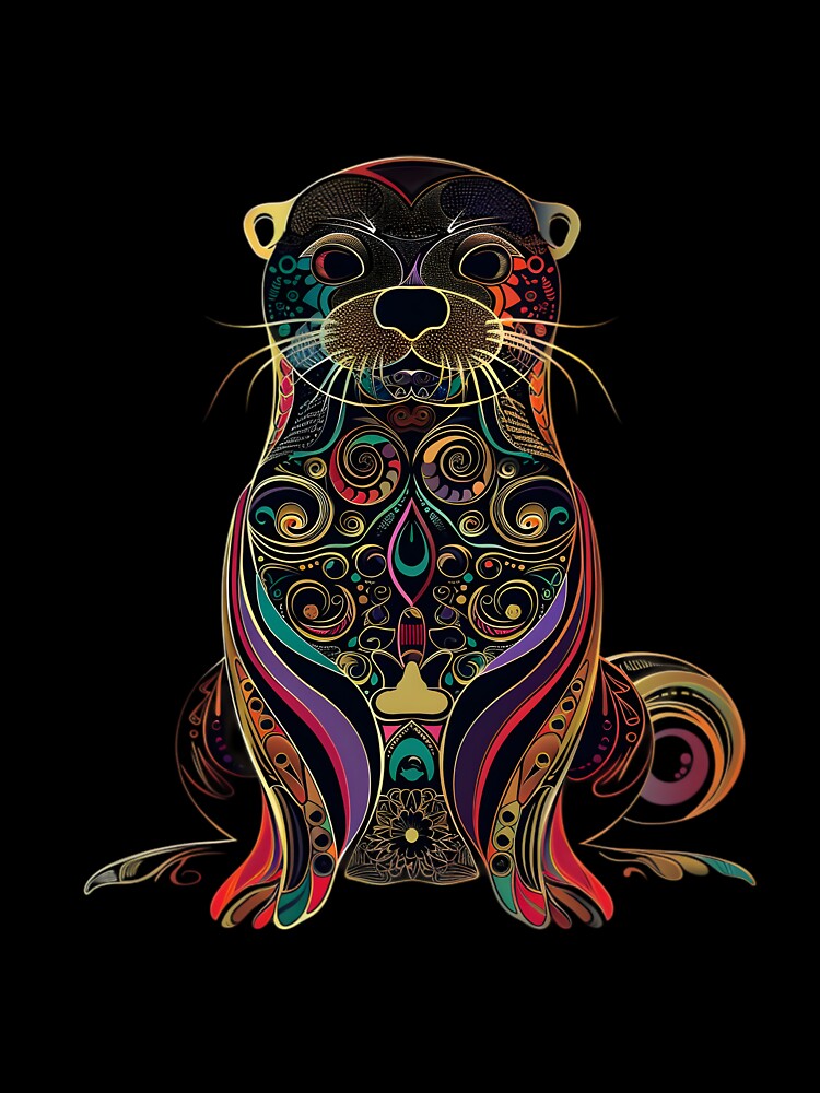Stylized Otter by HarmonyTheKoala