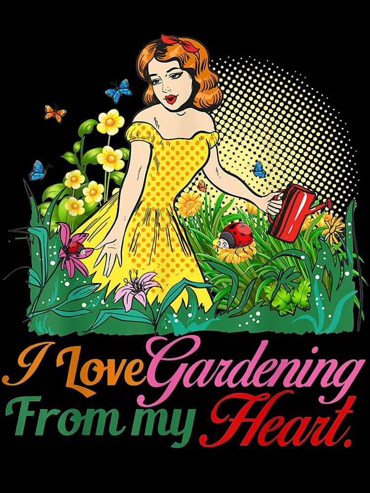 I Love Gardening From My Head Funny Gardening Plants Gift by caral8