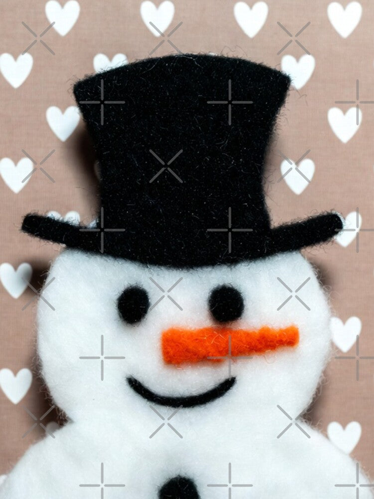 Cute Snowman With Hearts by SassyArtistry