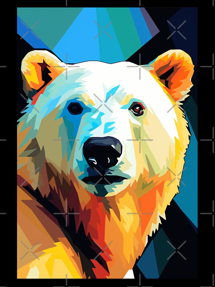 Artic Polar Bear Wall Pop Art by TheWildFlix