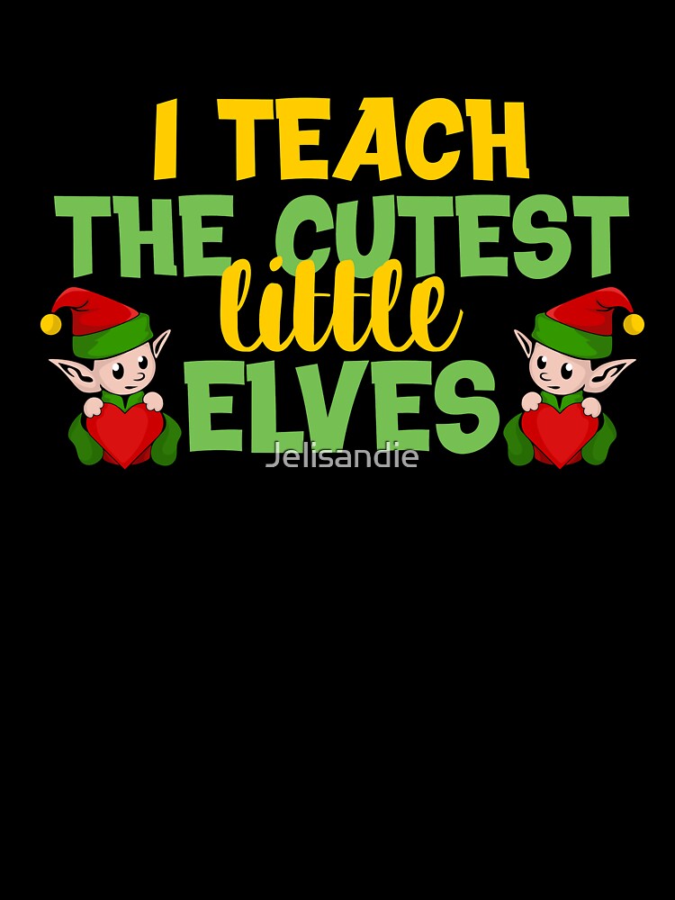 Teacher Christmas funny saying Kindergarten teacher Primary school teacher gift by Jelisandie