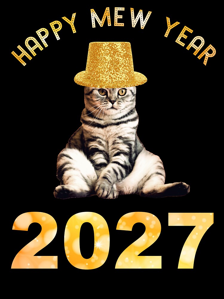 Happy Mew Year 2027 by Cat Lady Designs