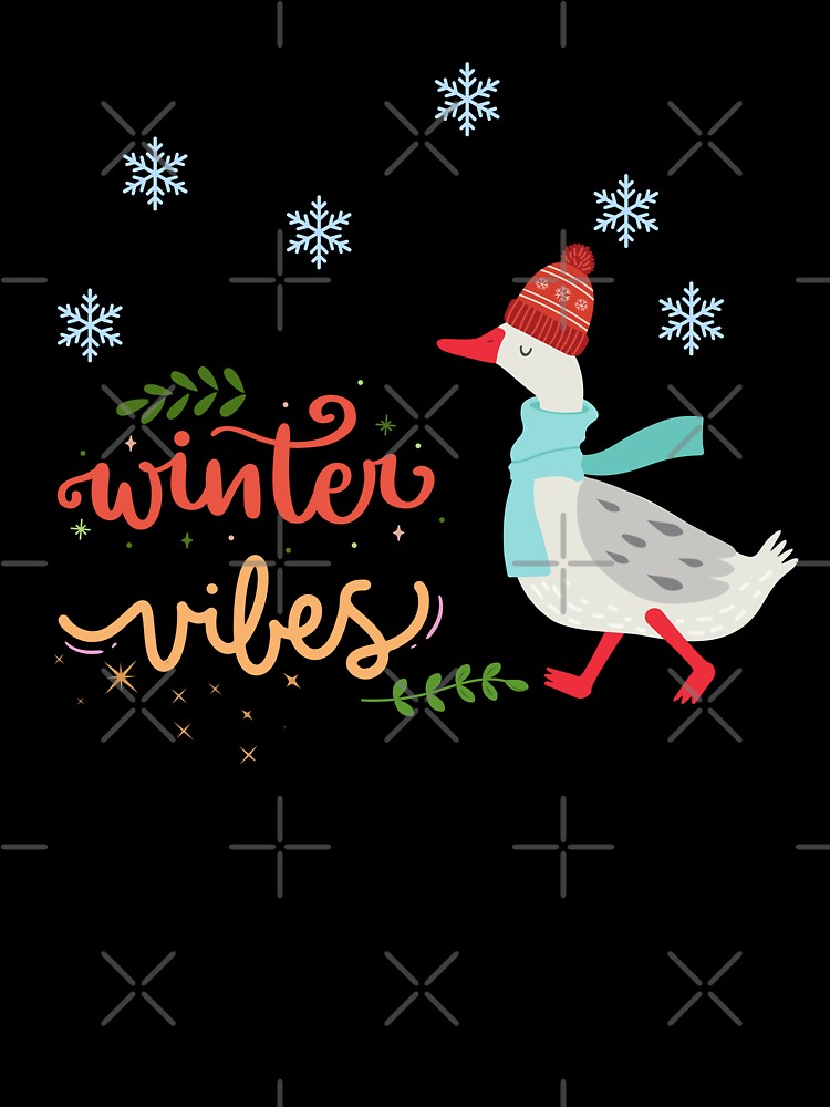 Winter Vibes Cozy Goose - Cute Winter Aesthetic Design by TheBeeKindSpace