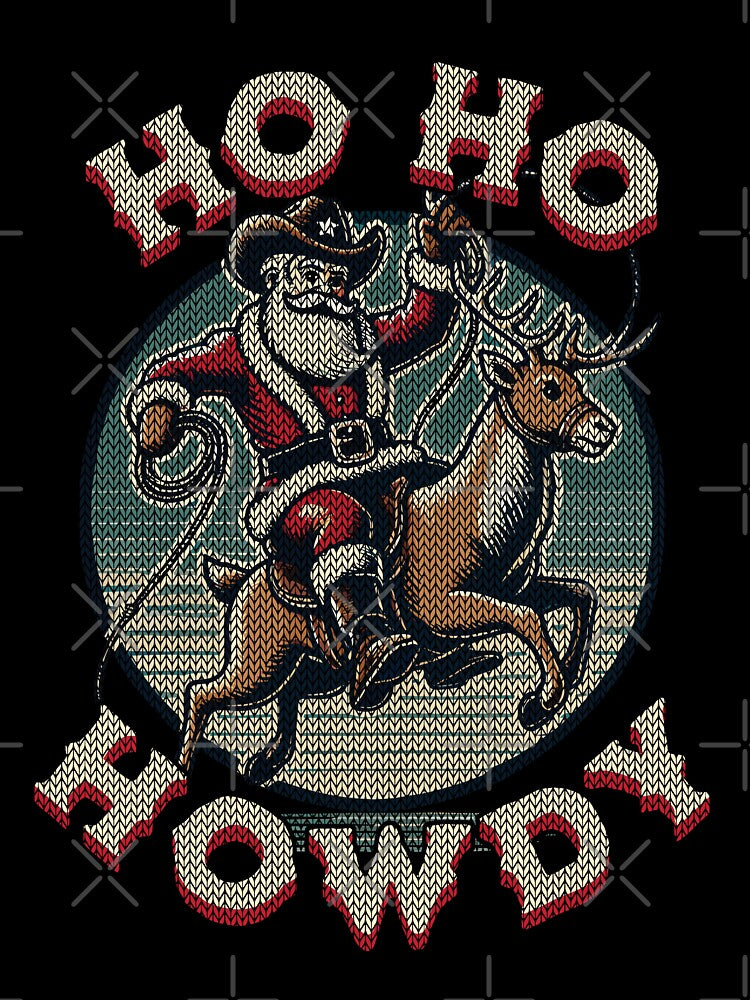 Christmas Cowboy Santa Claus Western by LuminOrb