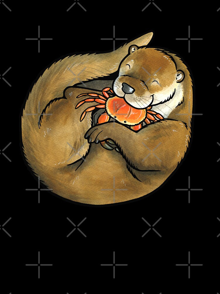 European or river otter by animalartbyjess
