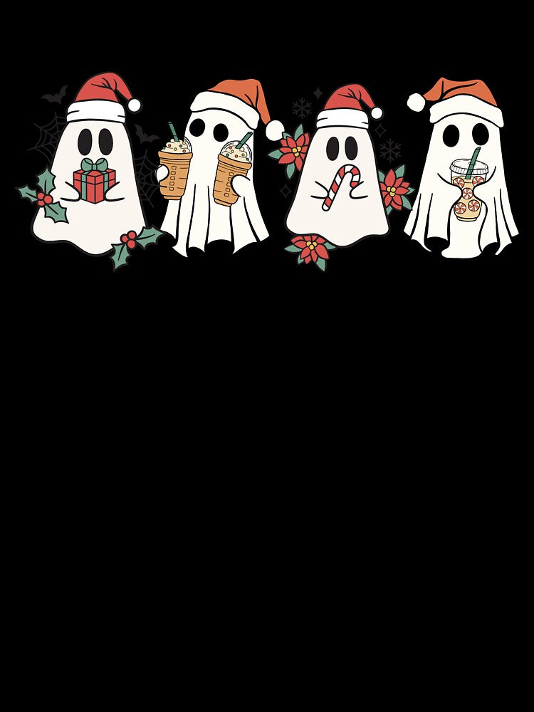 Cute Christmas Ghosties by billionairebrnd