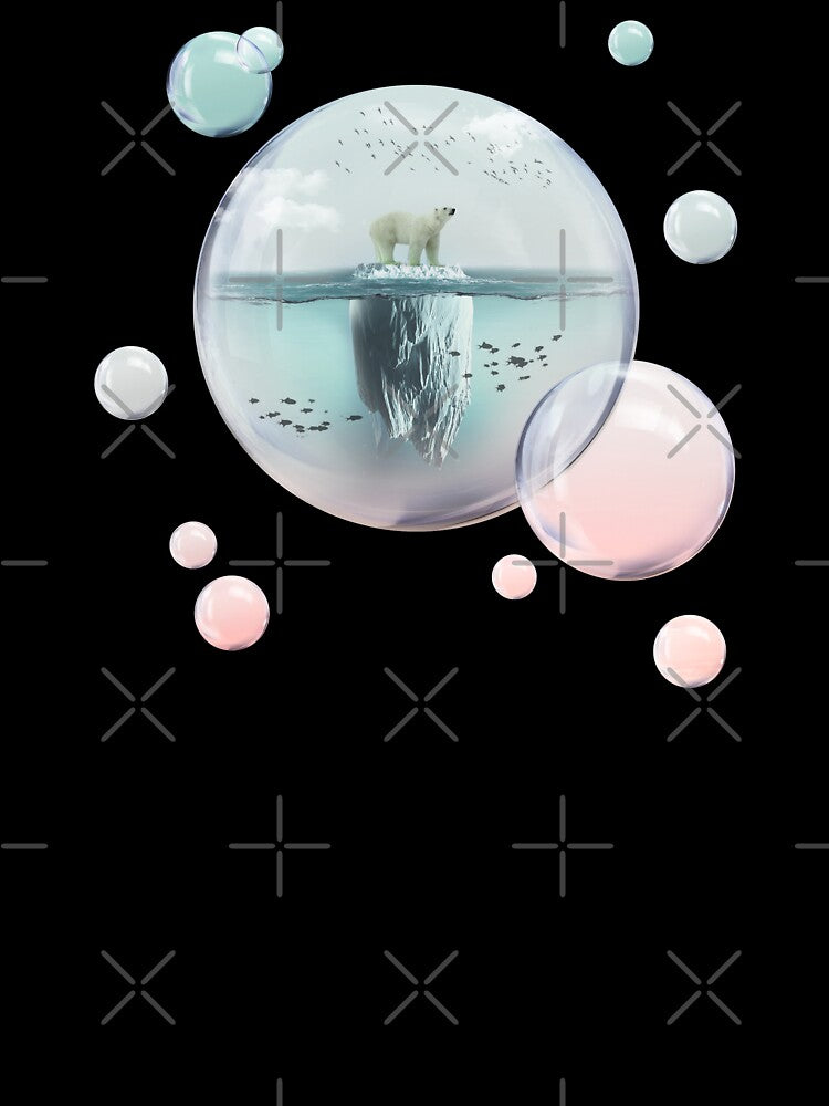 Polar Bear on an Iceberg in a Bubble by Vin  Zzep